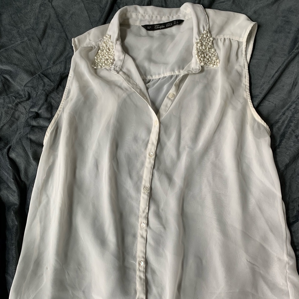 Pearl Decorated Zara Blouse
